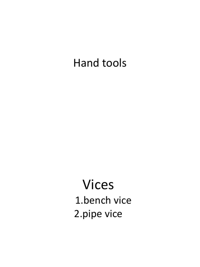 Hand Tools PDF PDF