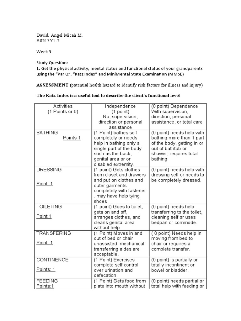 Course Task 3 Assessment For Older Adults | PDF