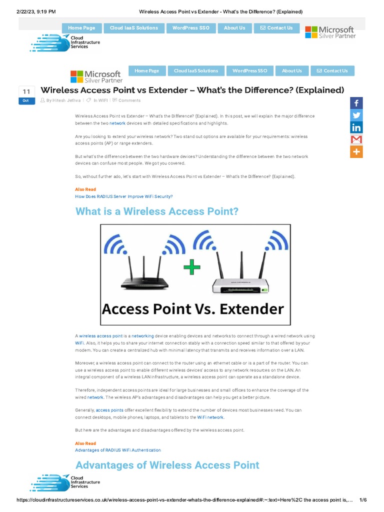 Wireless Access Point vs Extender What_s the Difference_ (Explained
