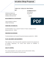 Fabrication Shop Proposal Cost Savings