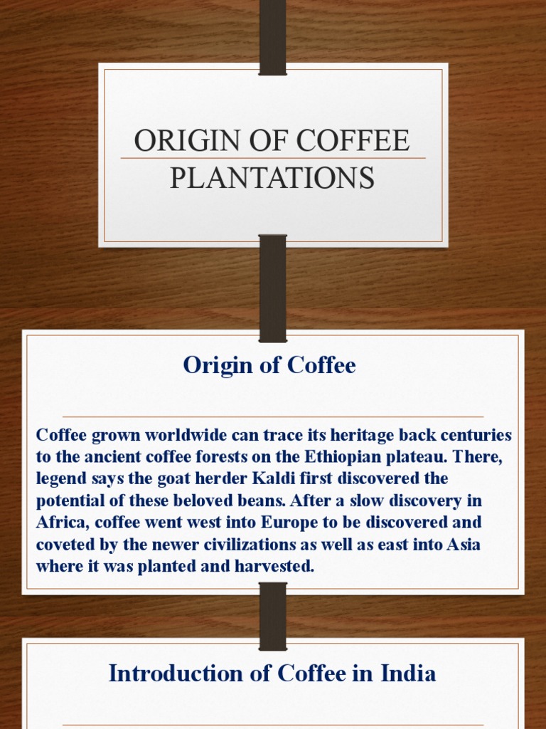Origin of Coffee Plantations PDF