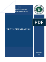Kocaeli Üniversitesi-Tez Yazım Kılavuzu PDF