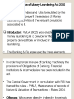 The Prevention of Money Laundering Act 2002