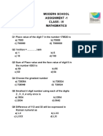 6assignment VI (Maths) PDF