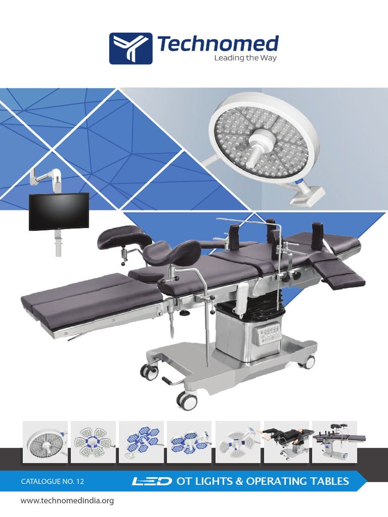 Technomed OT Lights and Tables Catalogue | PDF | Light Emitting Diode ...