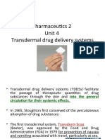 Lect 5a Transdermal Drug Delivary System B 2016