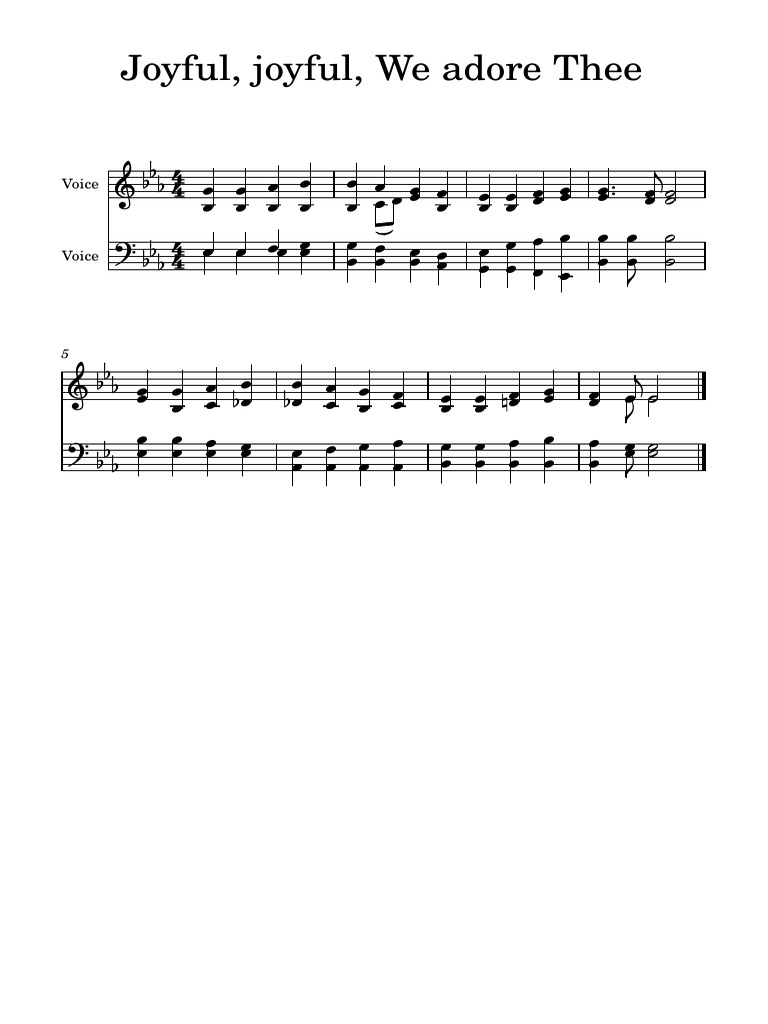 Joyful joyful we adore thee pdf