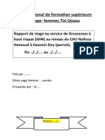 Rapport de Stage (GHR)