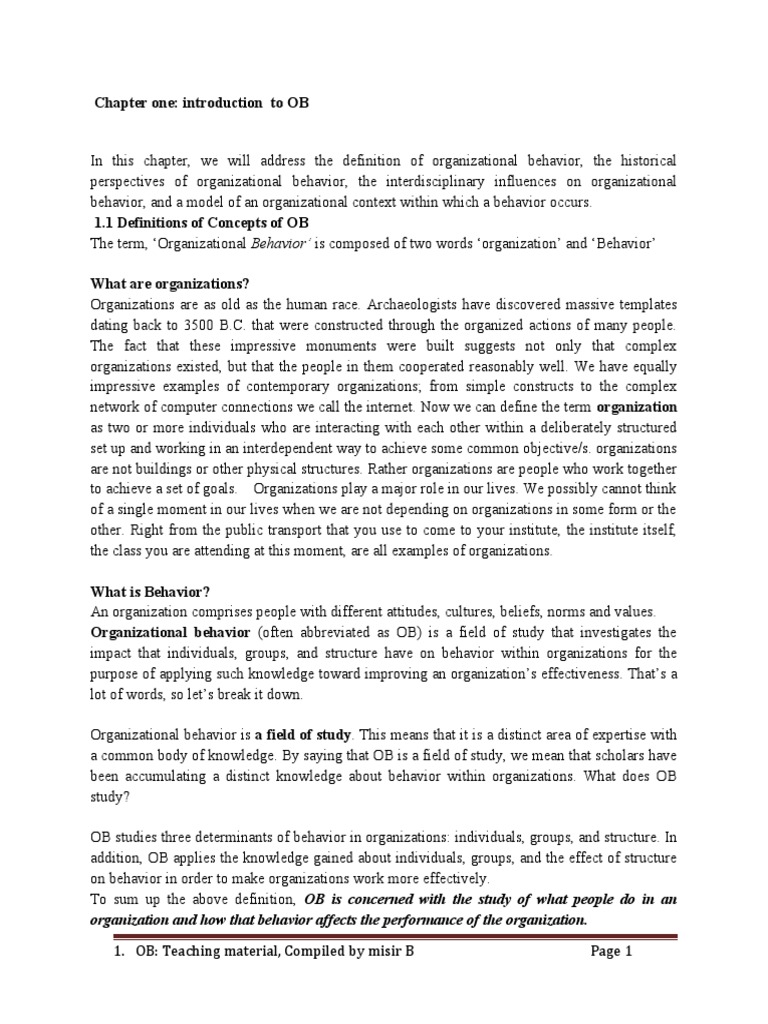 OBB Main Teaching Edited 2016 | PDF