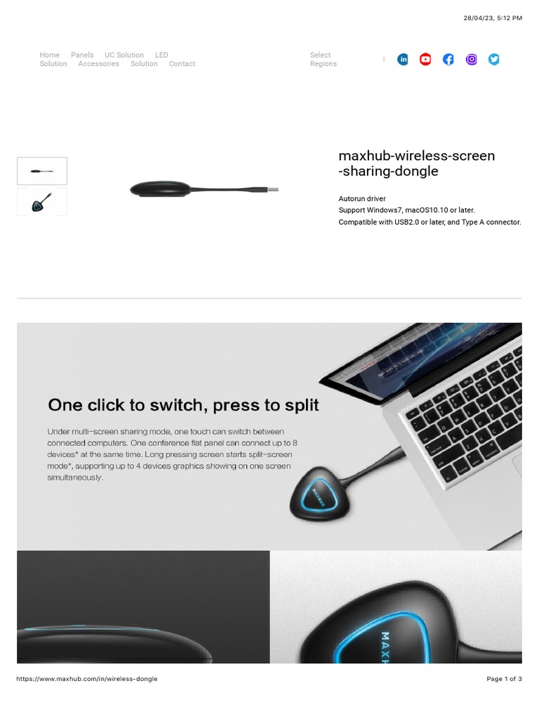 MAXHUB Wireless Dongles PDF | PDF