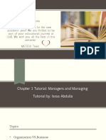 Chapter 1 Tutorial - Managers and Managing - Part 1