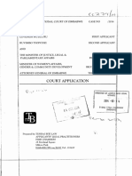 Mudzuru & Another V Minister of Justice & 2 Ors - Court Application PDF