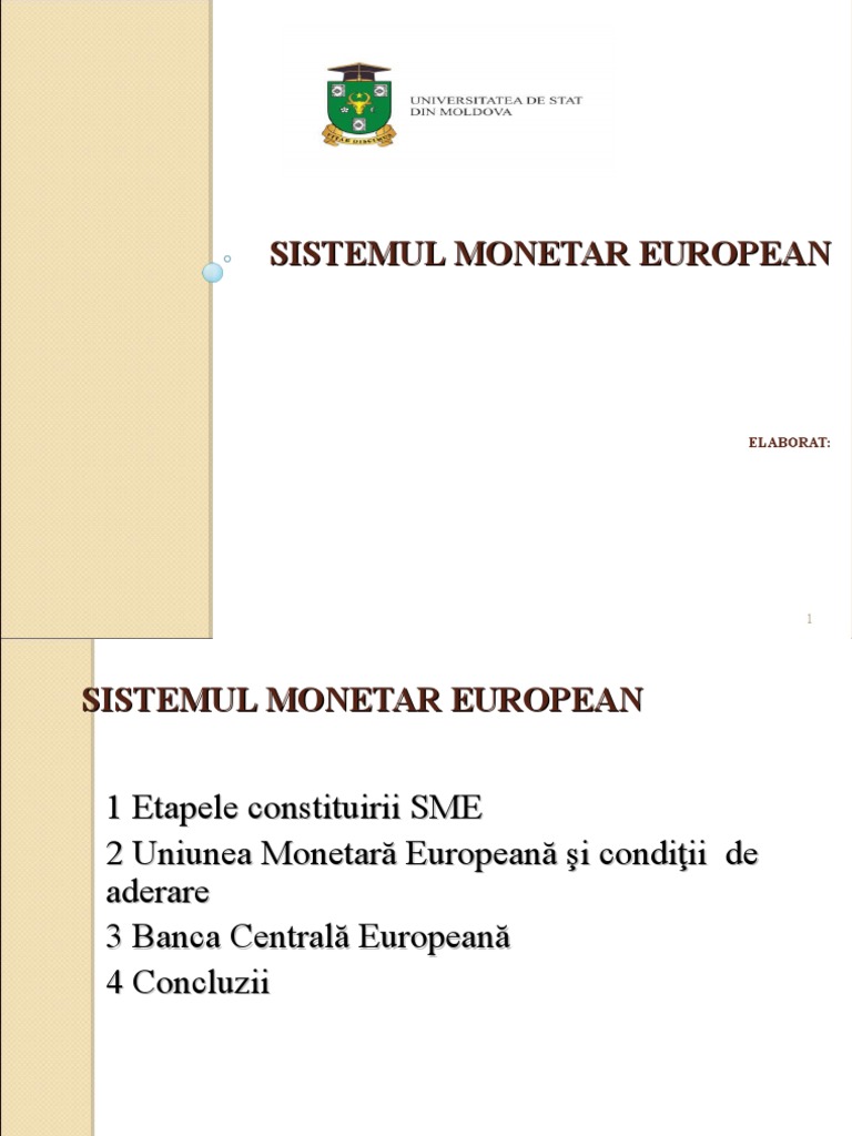 Sistemul Monetar European | PDF