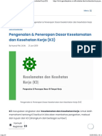 Pengenalan & Penerapan Dasar Keselamatan Dan Kesehatan Kerja (K3) PDF