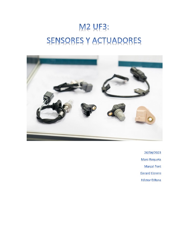 M2 UF3 Sensores y Actuadores PDF | PDF