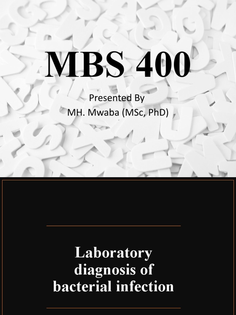 L4 Laboratory Diagnosis of Bacterial Infections and Bacteria of Medical ...