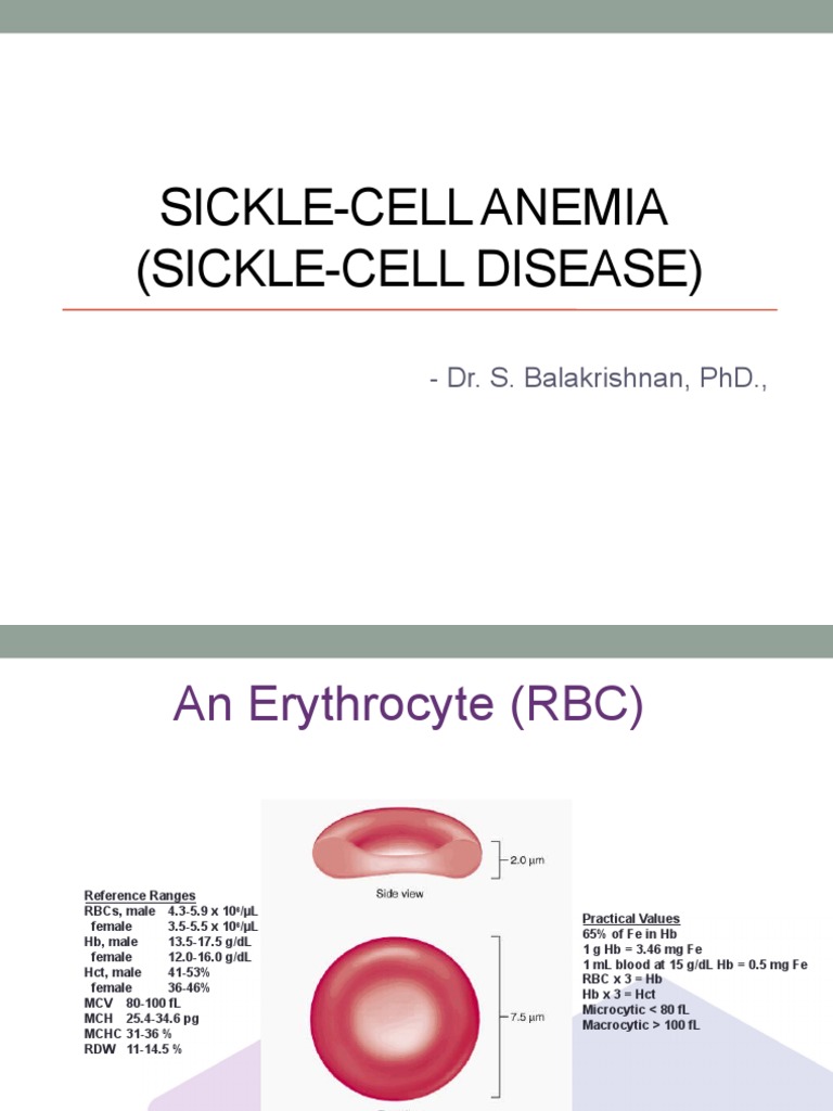 Sickle Cell Anemia: Pathophysiology & Impact | PDF | Hemoglobin | Anemia