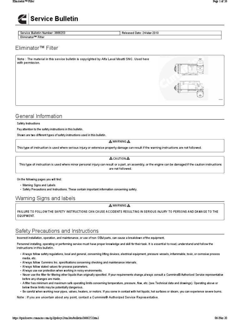Service Bulletin 3666253 | PDF