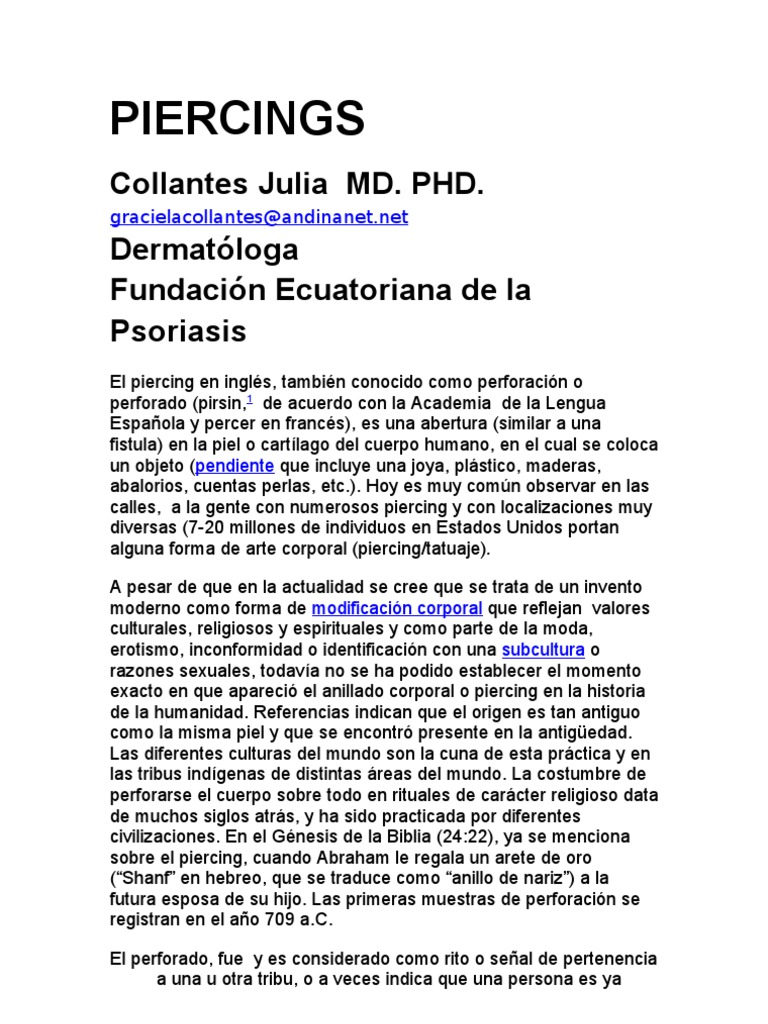 Los piercing en los genitales pueden ser realizados tanto en hombre como en  mujeres, cada uno con distintos tipos de piercing disponibles. El motivo  más importante para ambos géneros, para realizar este, image size:768x1024