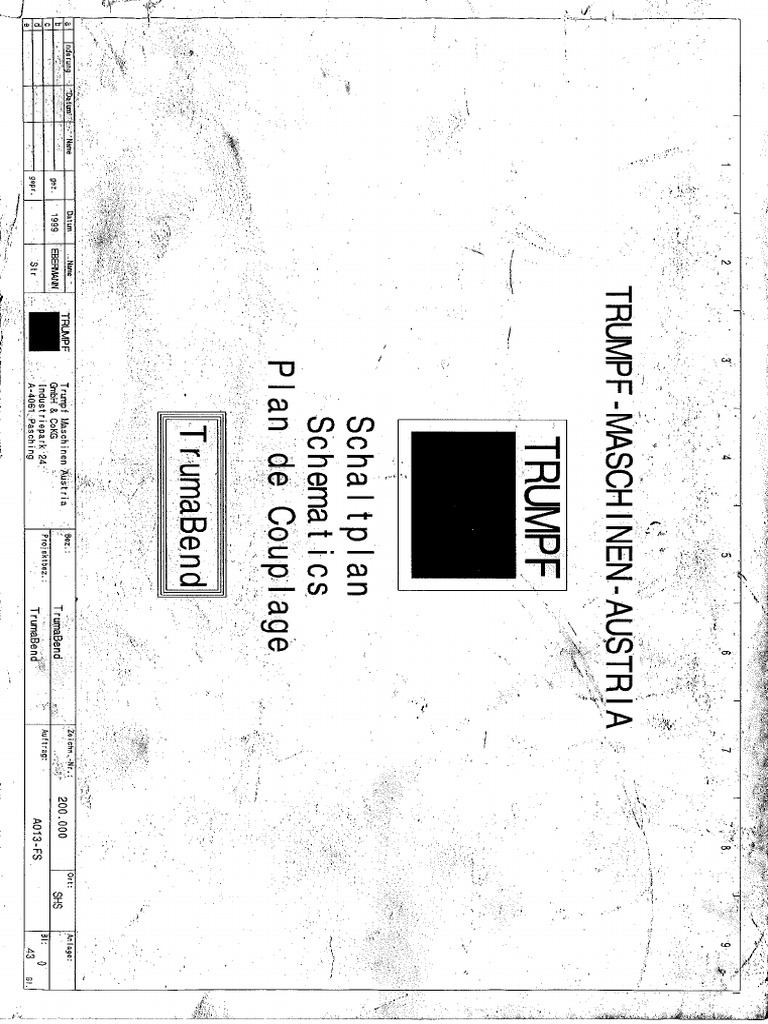 Trumpf Electrical Drawing | PDF