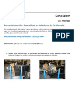 Inspección y Reparación de Los Rodamientos Del Eje Diferencial