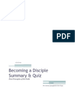 Becoming A Disciple Summary & Quiz: First Principles of The Faith
