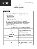 Science10 - Q4 - Week 5 Chemical Reactions PDF