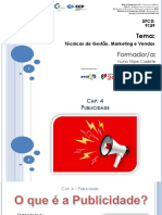 Ufcd 9139 - Tecnicas de Gestao Marketing e Vendas - Publicidade Cap 4 PDF