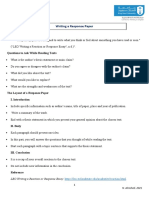 Writing A Response Paper 0 PDF