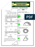 Eval de Proceso 2do Sec A G