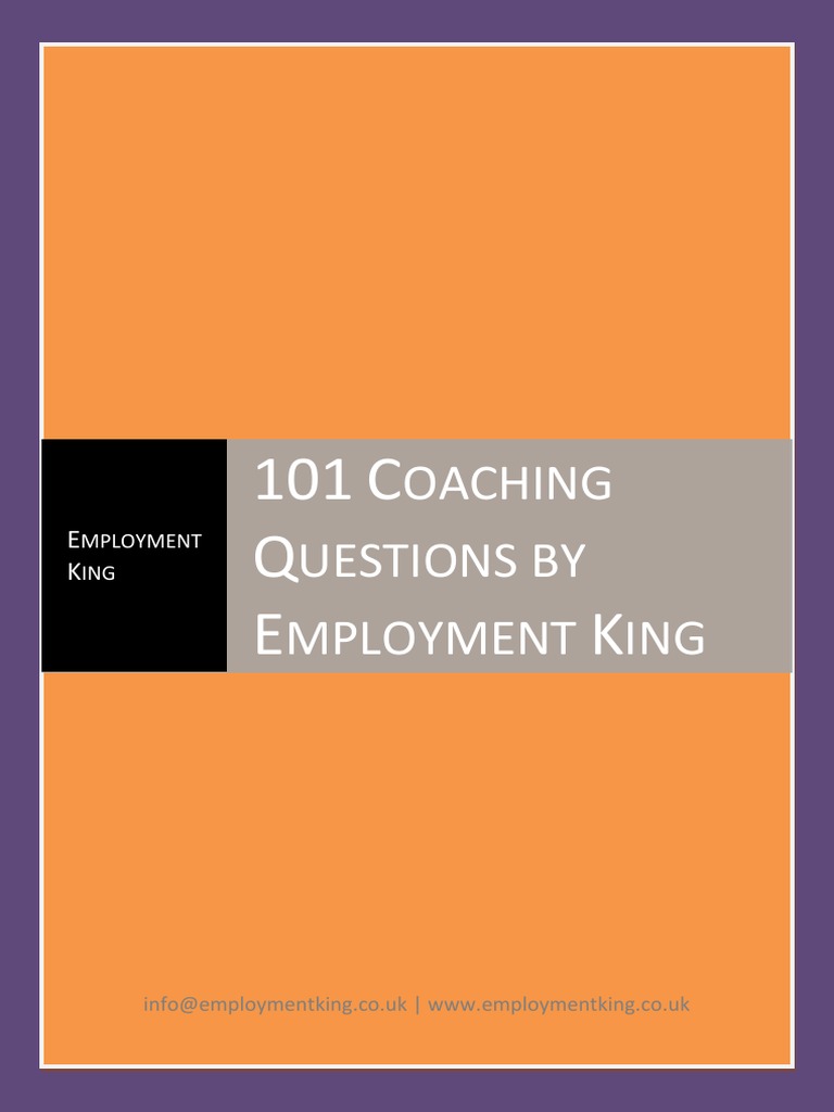 101 Coaching Questions | PDF | Goal | Mind