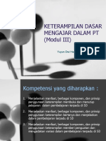 MODUL 3 Keterampilan Dasar Mengajar Dalam Pembelajaran Terpadu