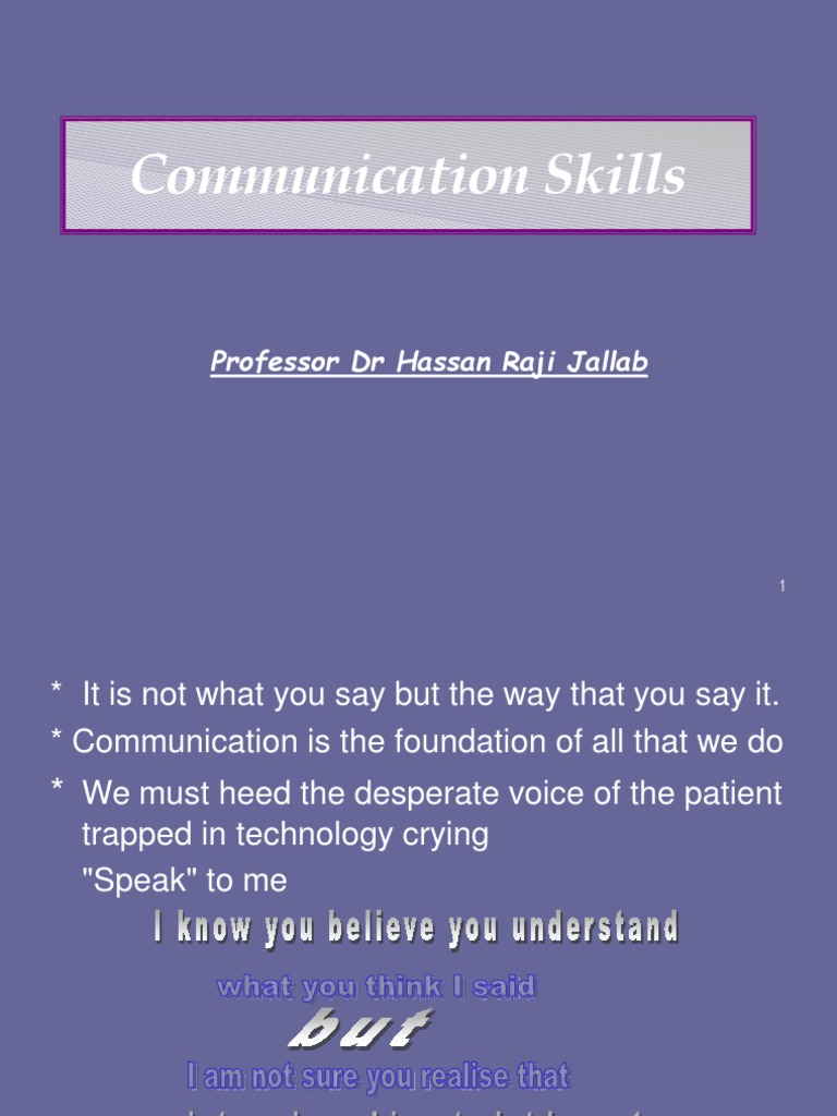 Communication Skills PDF | PDF