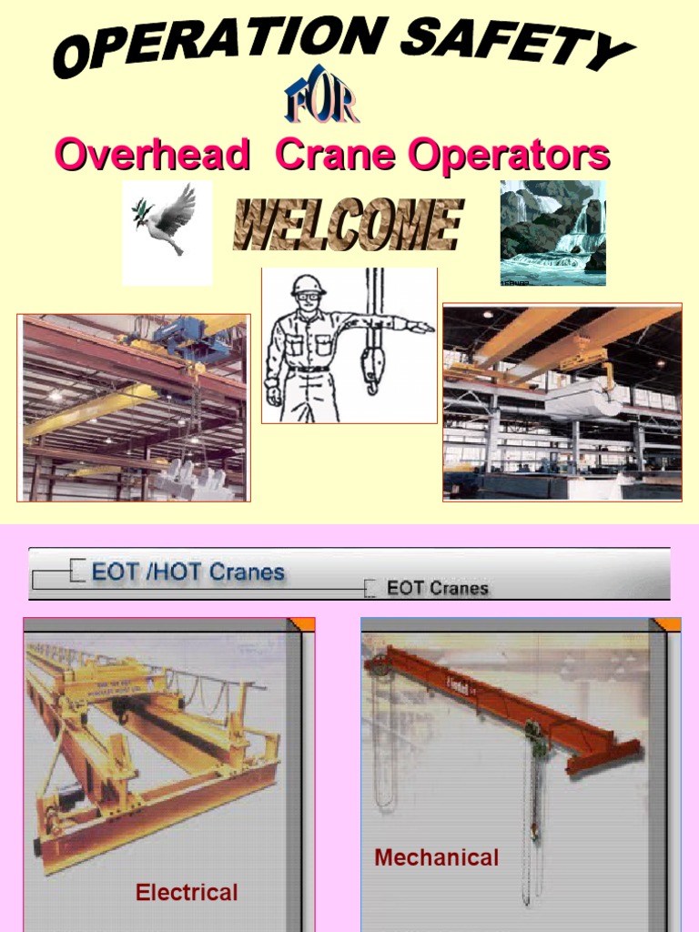 Overhead Crane Operator Safety Manual PDF