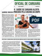 Secretaria de Saúde de Caruaru alerta sobre baixa procura pela vacina da gripe