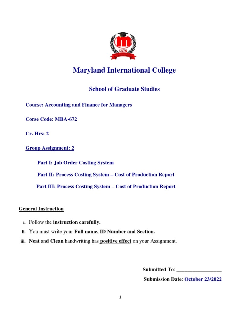 Assignment 2 Accounting And Finance For Managers Pdf Pdf