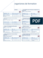 Liste Organismes de Formation PDF