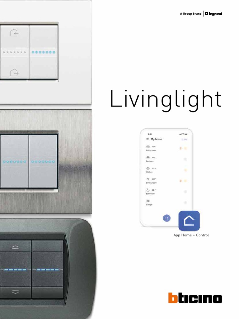 Composant électrique Bticino Living Light L4053M2AN - Neuf Sous Emballage
