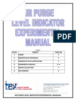 Air Purgr Level Indicator Experimental Manual