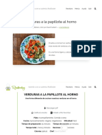 Verduras A La Papillote Al Horno - Mi Menú Realfooding