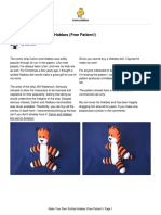 Stuffed Hobbes With Pattern PDF