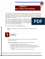 ENGGMATH2 MODULE 1 Functions, Limits, Continuity NOTES