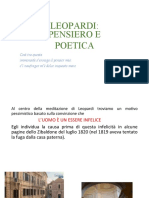 Leopardi Pensiero e Poetica