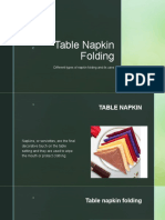 Table Napkin Folding