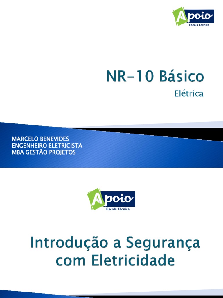 AULA NR-10 Básico AULA 01 PDF | PDF | Eletricidade | Volt (tensão elétrica)