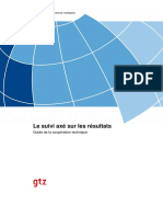 Le Suivi Axé Sur Les Résultats - Guide de La Coopération Technique PDF