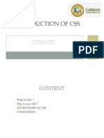 Introduction of Css