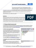 10 Ways To Avoid IT Security Breaches PDF