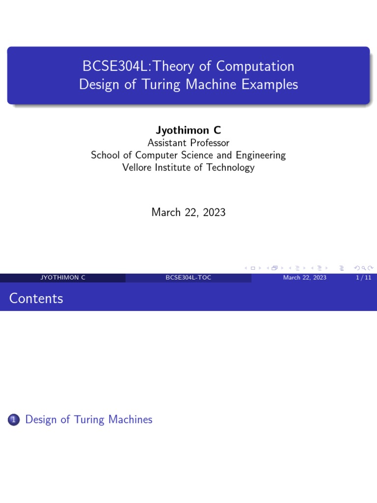 Turing Machine Design Examples | PDF