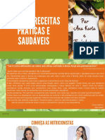 MENU DE RECEITAS PRÁTICAS E SAUDÁVEIS Por Ana Karla e Thais Lobo PDF